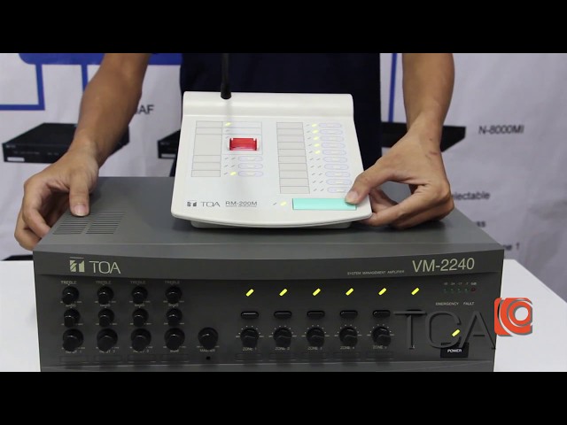 Hướng dẫn sử dụng Micro thông báo chọn vùng TOA RM-200M - Trung Chính Audio