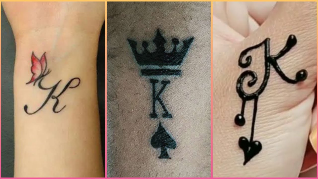 Simple Letter K Tattoos Designs and Ideas | Letter K Tattoo Cute ...