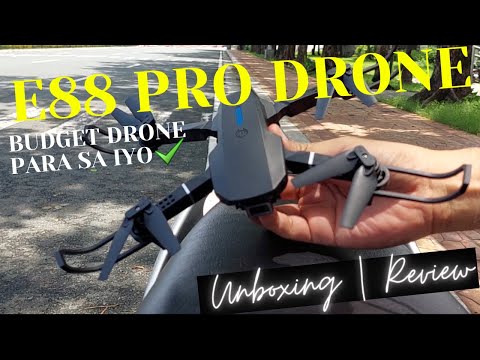 smile wifi ดีไหม  2022 Update  E88 PRO DRONE BUDGET DRONE PARA SA IYO Unboxing | Review ( Filipino/Tagalog )