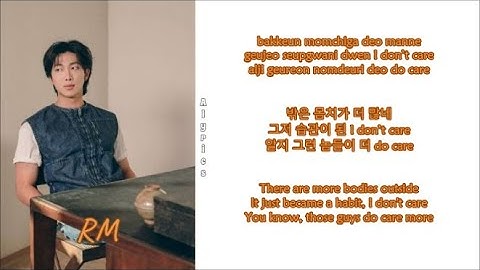 RM - All Day (with Tablo) (Rom-Han-Eng Lyrics) Color & Picture Coded
