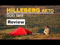 Hilleberg akto  review of a solo tent made for hiking tours