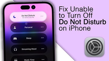 How To Fix Unable To Turn Off Do Not Disturb On iPhone! [2024]