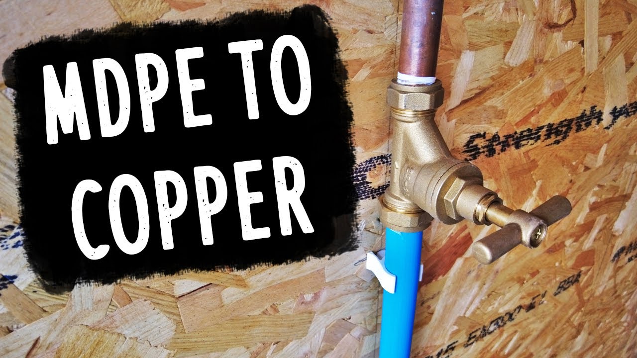 MDPE To Copper Pipe Stopcock Water Connection YouTube MDPE To Copper Pipe Stopcock Water Connection YouTube