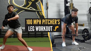 Lower Body Workout With A 100 MPH Pitcher