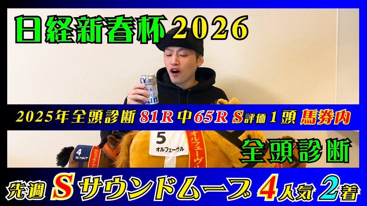 【日経新春杯2026】フェアリーSはA評価10人気ビックカレンルーフが2着!!【全頭診断】