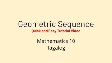 Math 10 | Geometric Sequence | Geometric Progression | Nth Term of a Geometric Sequence | Tagalog