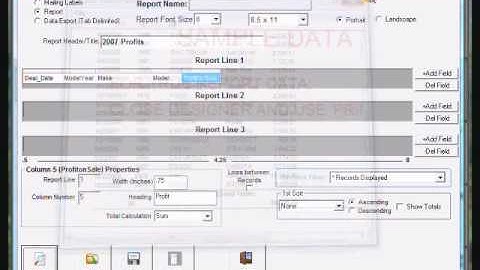 Creating custom reports In Lot Wizard