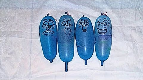 making slime with funny balloons-satisfying slime video 57