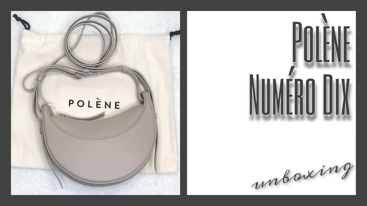 Polène | Bag - numéro Dix - Monochrome Taupe Textured Leather