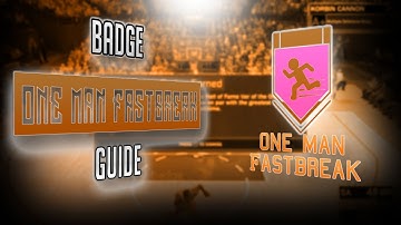 HOW TO GET ONE MAN FASTBREAK EASY!!! EASIEST BADGE