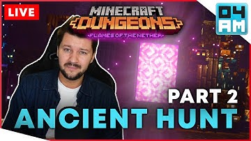 🔴ANCIENT HUNT FARMING PART 2-  Max Apocalypse Plus Gameplay in Minecraft Dungeons (Livestream)