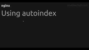 Using autoindex