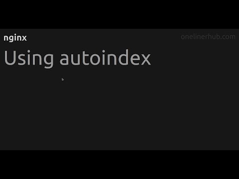 Using autoindex