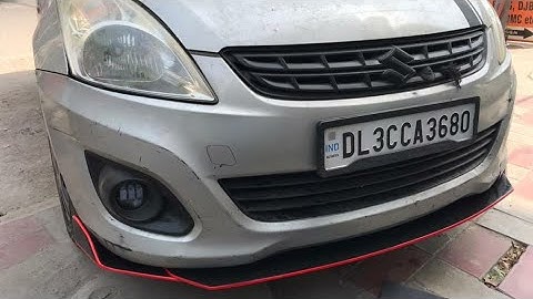 splitters installation in swift dzire | how to install splitter in car | buy car splitter