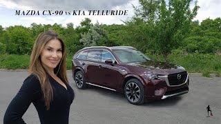 The 2024 Mazda CX-90 vs. Kia Telluride: The Ultimate 3 Row SUV Battle