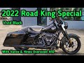 Road king special 2022 with vance and hines oversized 450 walkaround close up details  rev