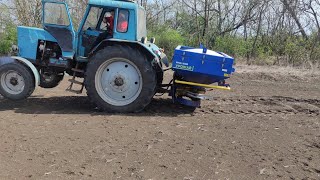 Коли дуже хочеться, але...... мтз 80 і розкидач добрив оріхівсільмаш 1200 кг