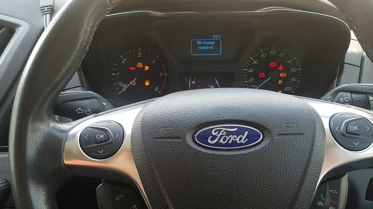 Ford Transit 2014-2018 Oil Service Reminder Reset - YouTube