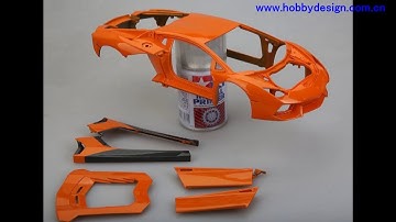 1：18 DMC LP900 finish car model orange color