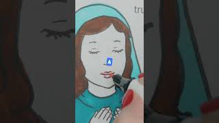 Relaxing coloring time with Mary and Jesus! #juicebox
