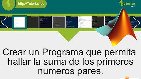 operadores – matLab (suma de numeros pares)