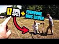 It's A GOOD DAY Metal Detecting When EVERYONE DIGS SILVER + 11 Coin Spill!