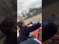 5 year old Pops a wheelie, almost threw her dad off ATV 😨 #atv #outdoors #riding #fourwheeler