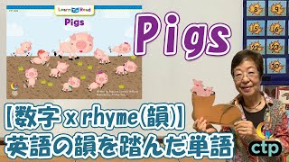 【Pigs】【数字 × rhyme（韻）】英語の韻を踏んだ単語を覚えよう! #19【CTP絵本 Learn to Readシリーズの使い方】
