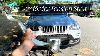 Front Tension Strut (Lower Control Arm) replacement BMW X5 E70 and how to use ball joint separator