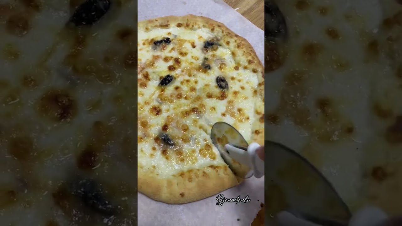 Pizza sauce fromagère (sauce blanche) au thermomix