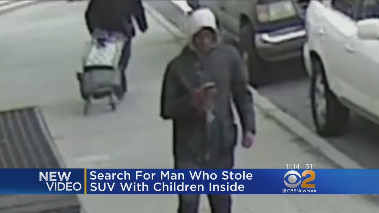 New Video Shows Man Accused Of Stealing SUV With Kids Inside - YouTube