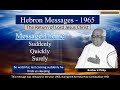 1965  bro k philip powerful message  coming of lord jesus christ  hebron church messages