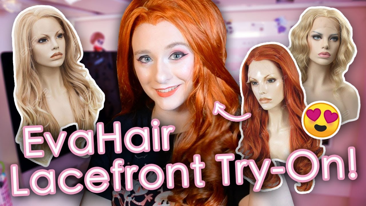 Trying on Fancy Lacefront Wigs! EvaHair Try-On/Review | AnyaPanda