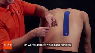 Kt Tape Schmerzen Im Mittleren Rücken Rückenschmerzen Mittlerer Rücken Selbst Tapen Auf Deutsch