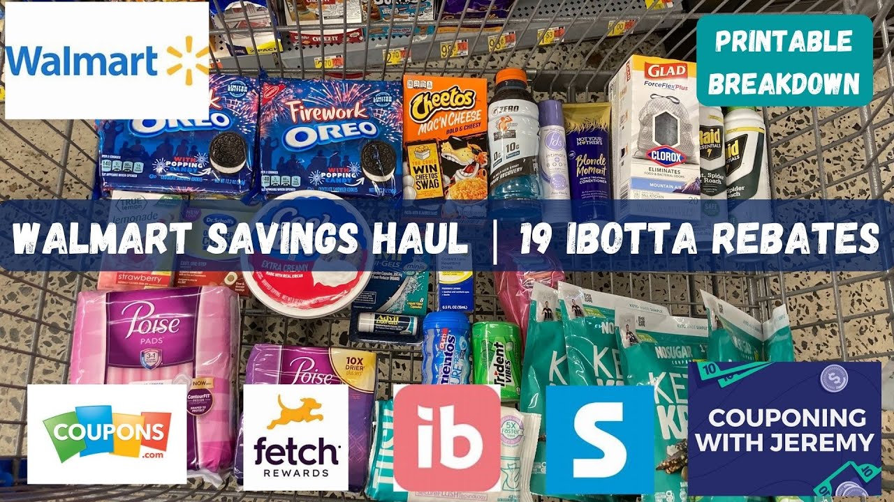 walmart-savings-haul-with-19-ibotta-rebates-youtube