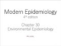 Modern Epidemiologyを読む会　Chap.30 Environmental Epidemiology