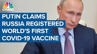 President Vladimir Putin claims Russia has registered the world's first Covid-19 vaccine