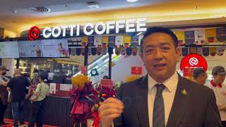 TSC trade ร่วมแสดงความยินดีกับ บริษัท Cotti Coffee ได้มาเปิดสาขาแรกในไทย ที่อาคารซีพี สีลมทาวเวอร์