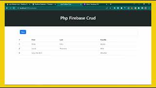 #2 Get and Delete data  | php and firebase crud
