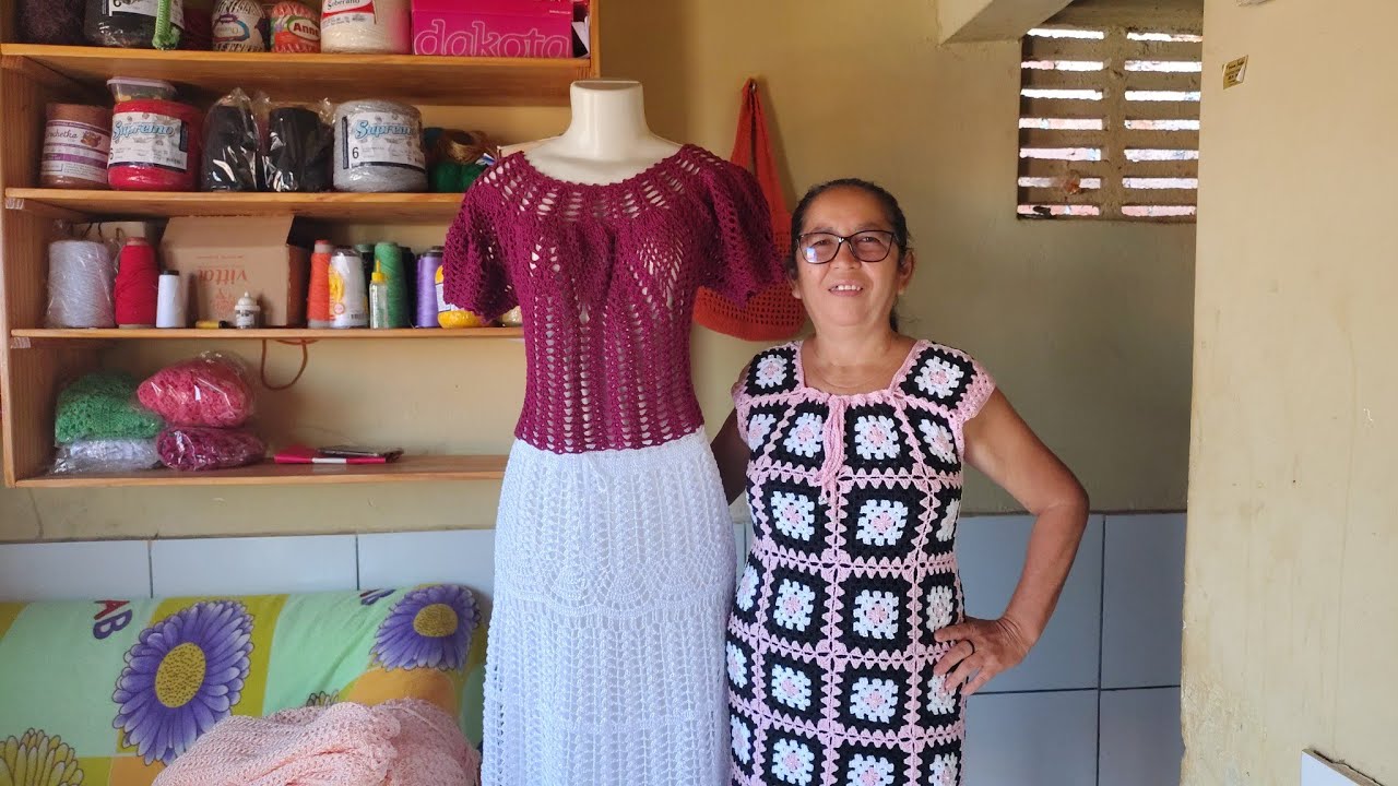 A CROCHÊTEIRA SANDRA APRESENTOU BELÍSSIMOS TRABALHOS DE CROCHÊ| VEJA 