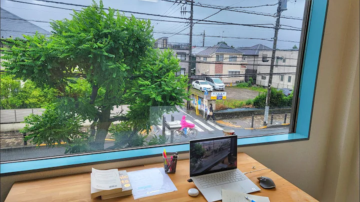 2-HOUR STUDY WITH ME/ relaxing LoFi + Rain / Tokyo-Shibuya Crossing / with countdown alarm