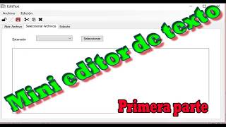 miniEditor en VB.NET