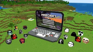 Survival Gaming Laptop House With 100 Nextbots in Minecraft - Gameplay - Coffin Meme