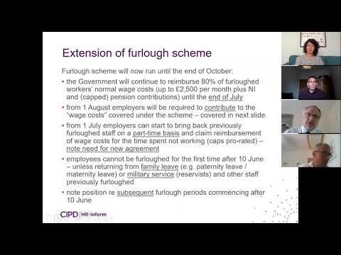 CIPD Coronavirus webinar series: Flexible furlough: the next step