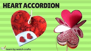 Make Heart Accordion at Your Home (DIY) | Learn By Watch Crafts
