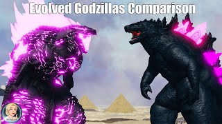Evolved Godzilla Comparison The Risen Titans 2 Vs Kaiju Morph Battle | Roblox