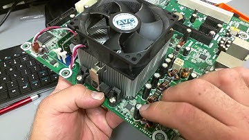 Diagnose No Video - bad capacitors on motherboard