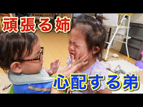 急成長!!!】週5療育でヘトヘトな4歳姉と慰める2歳弟の一日が大騒ぎすぎ