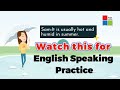 Dialogues for English Speaking Practice|Daily use Vocabulary words for WEATHER with meaning