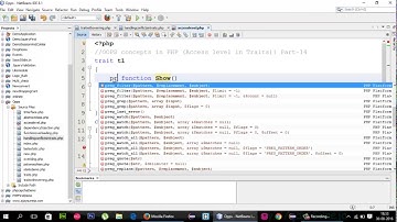15 OOPS concepts in PHP Access level in Traits  Part 14   YouTube